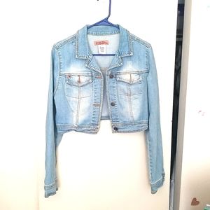 Denim waist jacket, light blue, large